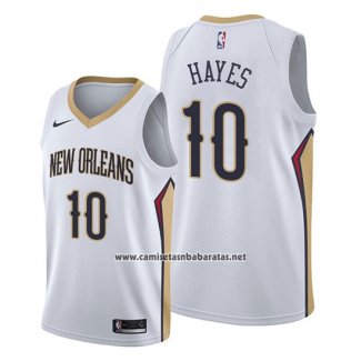 Camiseta New Orleans Pelicans Jaxson Hayes #10 Association 2019-20 Blanco