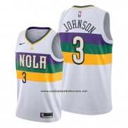 Camiseta New Orleans Pelicans Stanley Johnson #3 Ciudad Blanco