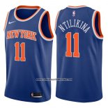 Camiseta New York Knicks Frank Ntilikina #11 Icon 2017-18 Azul