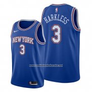 Camiseta New York Knicks Maurice Harkless #3 Statement 2019-20 Azul