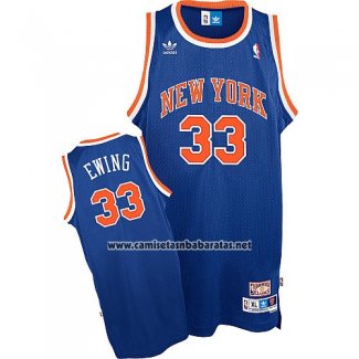 Camiseta New York Knicks Patrick Ewing #33 Retro Azul