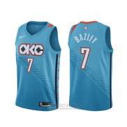 Camiseta Oklahoma City Thunder Darius Bazley #7 Ciudad Azul