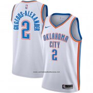 Camiseta Oklahoma City Thunder Shai Gilgeous-Alexander #2 Association Blanco