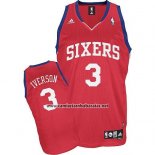 Camiseta Philadelphia 76ers Allen Iverson #3 Rojo