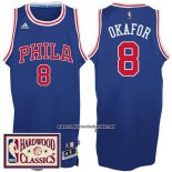 Camiseta Philadelphia 76ers Jahlil Okafor #8 Retro Azul