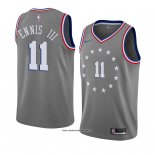 Camiseta Philadelphia 76ers James Ennis Iii #11 Ciudad 2018-19 Gris