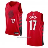 Camiseta Portland Trail Blazers Shaedon Sharpe #17 Statement 2022-23 Rojo