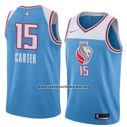Camiseta Sacramento Kings Vince Carter #15 Ciudad 2018 Azul