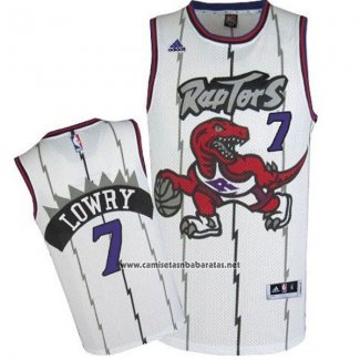 Camiseta Toronto Raptors Kyle Lowry #7 Retro Blanco