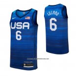 Camiseta USA 2021 Damian Lillard #6 Azul