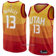Camiseta Utah Jazz Tony Bradley #13 Ciudad 2018 Amarillo