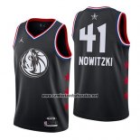Camiseta All Star 2019 Dallas Mavericks Dirk Nowitzki #41 Negro