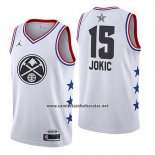 Camiseta All Star 2019 Denver Nuggets Nikola Jokic #15 Blanco