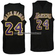 Camiseta Apodo Los Angeles Lakers Black Mamba #24 Violeta Negro