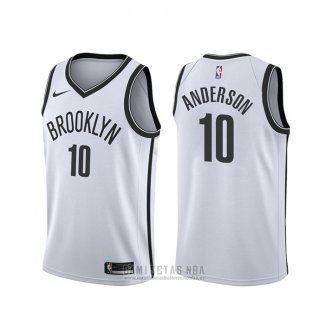 Camiseta Brooklyn Nets Justin Anderson #10 Association Blanco
