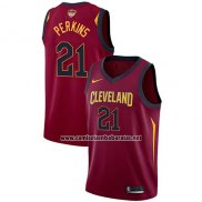 Camiseta Cleveland Cavaliers Kendrick Perkins #21 Icon 2017-18 Finals Bound Rojo