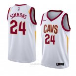 Camiseta Cleveland Cavaliers Kobi Simmons #24 Association 2018 Blanco
