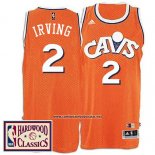 Camiseta Cleveland Cavaliers Kyrie Irving #2 Retro Naranja