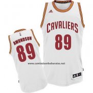 Camiseta Cleveland Cavaliers Lou Amundson #89 2015 Blanco