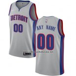 Camiseta Detroit Nike Pistons Personalizada 17-18 Gris