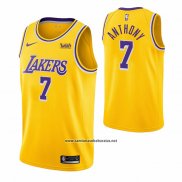 Camiseta Los Angeles Lakers Carmelo Anthony #7 Icon 2020 Amarillo