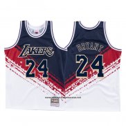 Camiseta Los Angeles Lakers Kobe Bryant #24 Independence Day Mitchell & Ness Blanco