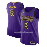 Camiseta Los Angeles Lakers Kobe bryant #8 Ciudad 2018-19 Violeta