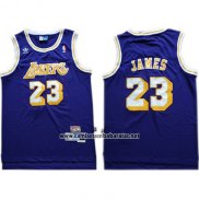 Camiseta Los Angeles Lakers Lebron James #23 Azul