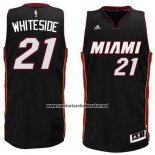 Camiseta Miami Heat Hassan Whiteside #21 Negro