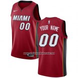 Camiseta Miami Heat Nike Personalizada 17-18 Rojo
