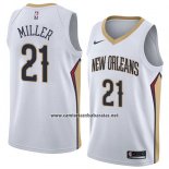 Camiseta New Orleans Pelicans Darius Miller #21 Association 2018 Blanco