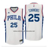 Camiseta Philadelphia 76ers Ben Simmons #25 Blanco