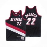 Camiseta Portland Trail Blazers Clyde Drexler #22 Mitchell & Ness 1991-92 Negro