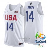 Camiseta USA 2016 Draymond Green #14 Blanco