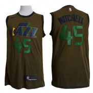 Camiseta Utah Jazz Donovan Mitchell Nike #45 Verde