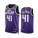 Camiseta Utah Jazz Kelly Olynyk #41 Classic 2023-24 Violeta