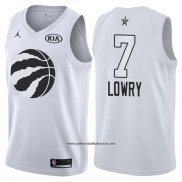Camiseta All Star 2018 Toronto Raptors Kyle Lowry #7 Blanco
