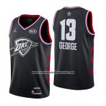 Camiseta All Star 2019 Oklahoma City Thunder Paul George #13 Negro