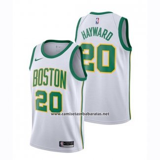 Camiseta Boston Celtics Gordon Hayward #20 Ciudad 2018-19 Blanco