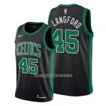 Camiseta Boston Celtics Romeo Langford #45 Statement 2019-20 Negro