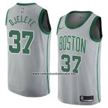 Camiseta Boston Celtics Semi Ojeleye #37 Ciudad 2018 Gris