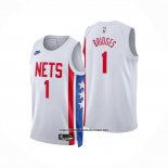 Camiseta Brooklyn Nets Mikal Bridges #1 Classic 2022-23 Blanco