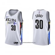 Camiseta Brooklyn Nets Seth Curry #30 Ciudad 2022-23 Blanco