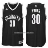 Camiseta Brooklyn Nets Thaddeus Young #30 Negro