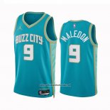 Camiseta Charlotte Hornets Theo Maledon #9 Ciudad 2023-24 Verde