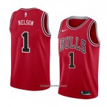 Camiseta Chicago Bulls Jameer Nelson #1 Icon 2018 Rojo