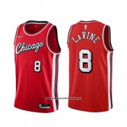 Camiseta Chicago Bulls Zach Lavine #8 Ciudad 2021-22 Rojo