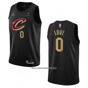 Camiseta Cleveland Cavaliers Kevin Love #0 Statement 2022-23 Negro