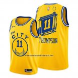 Camiseta Golden State Warriors Klay Thompson #11 Hardwood Classics Oro