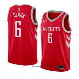 Camiseta Houston Rockets Gary Clark #6 Icon 2018 Rojo
